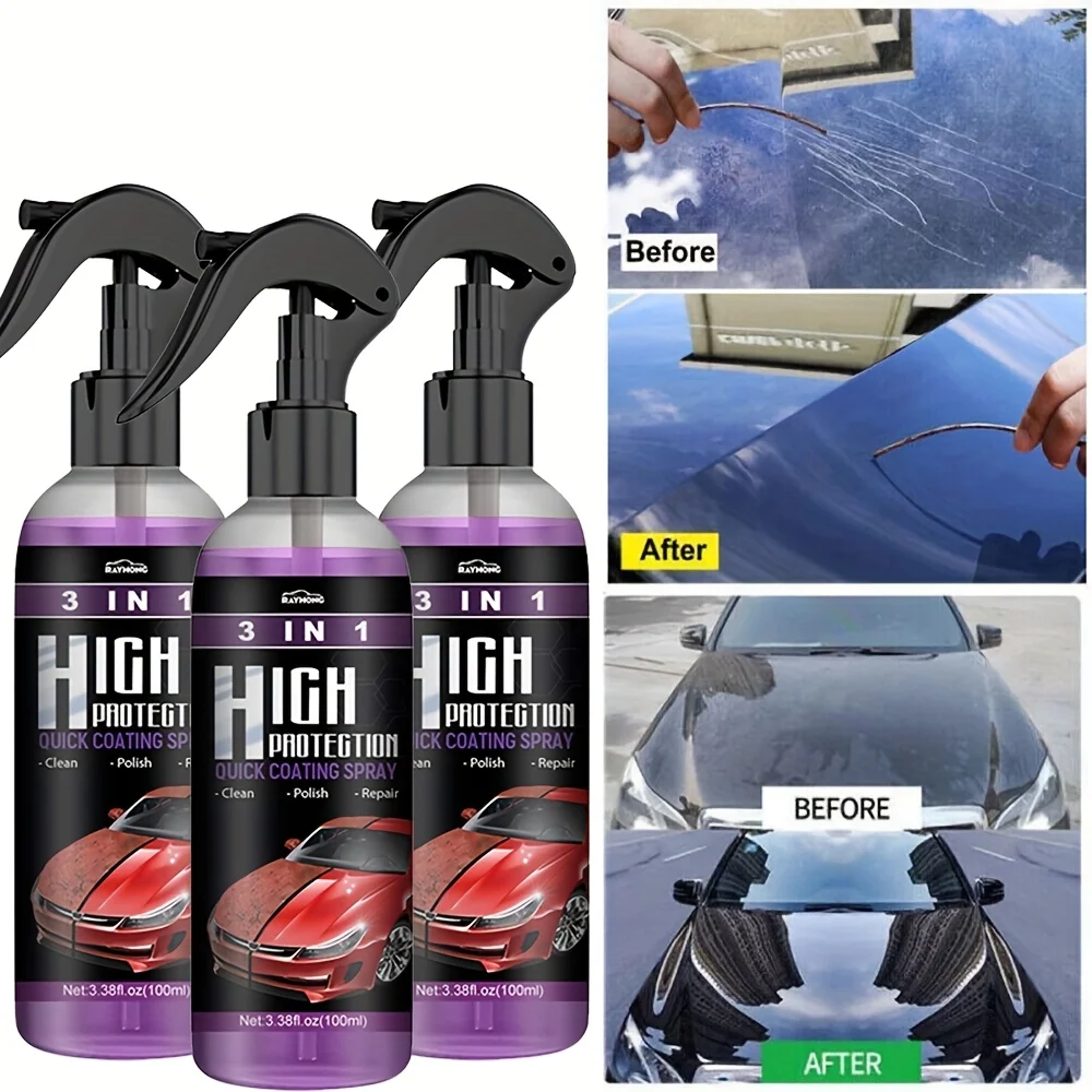 3 in 1 Car Ceramic Liquid Coat - đánh giá và giá Car Wax Ceramic Coating