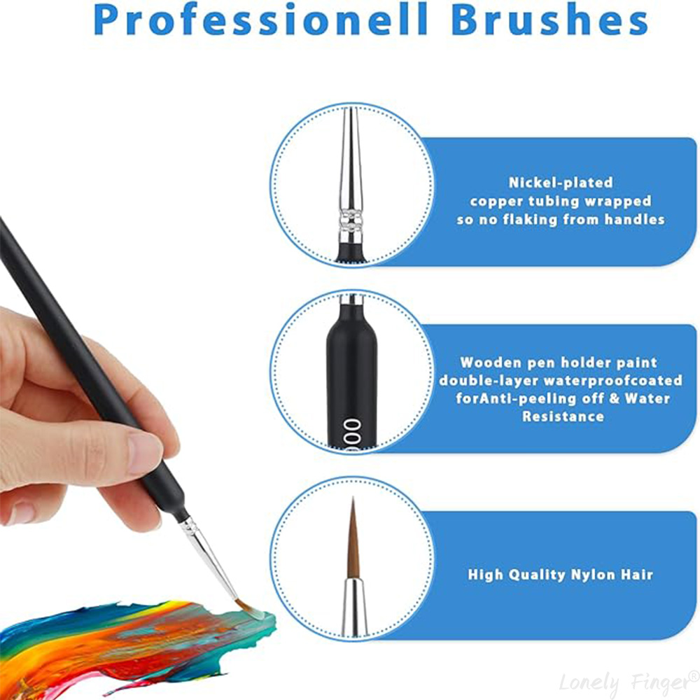 5/11Pcs Paint Brushes Set, Art - đánh giá và giá Detailing Brush Set