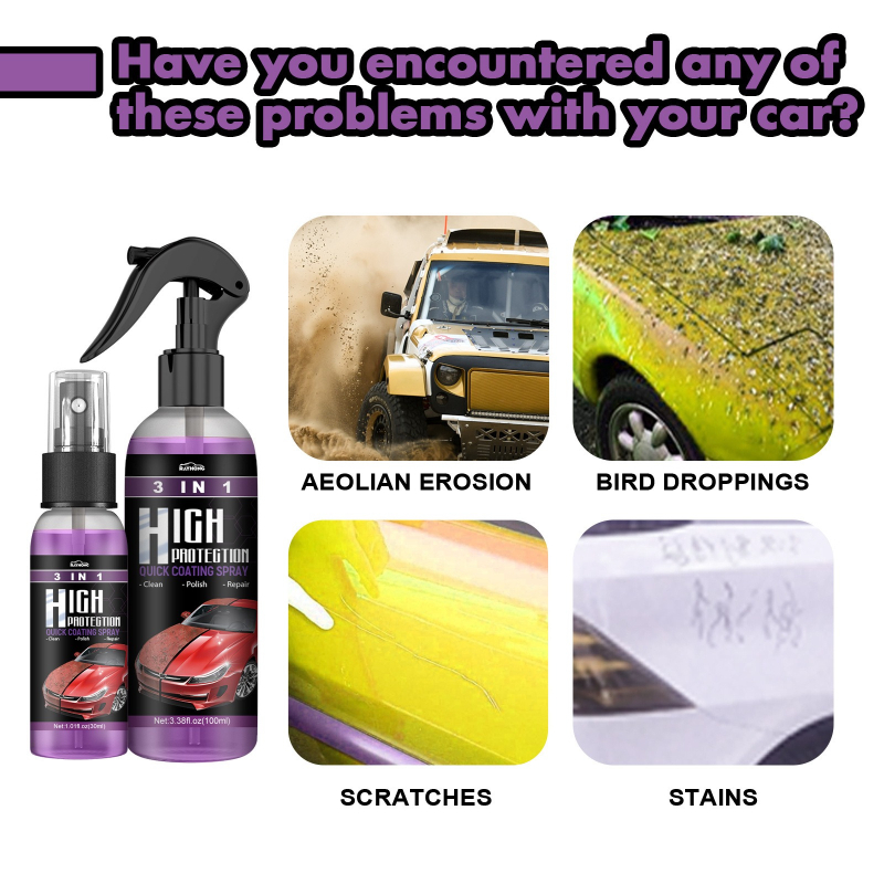 3 IN 1 Car Ceramic Coating Spr - đánh giá và giá Car Wax Ceramic Coating